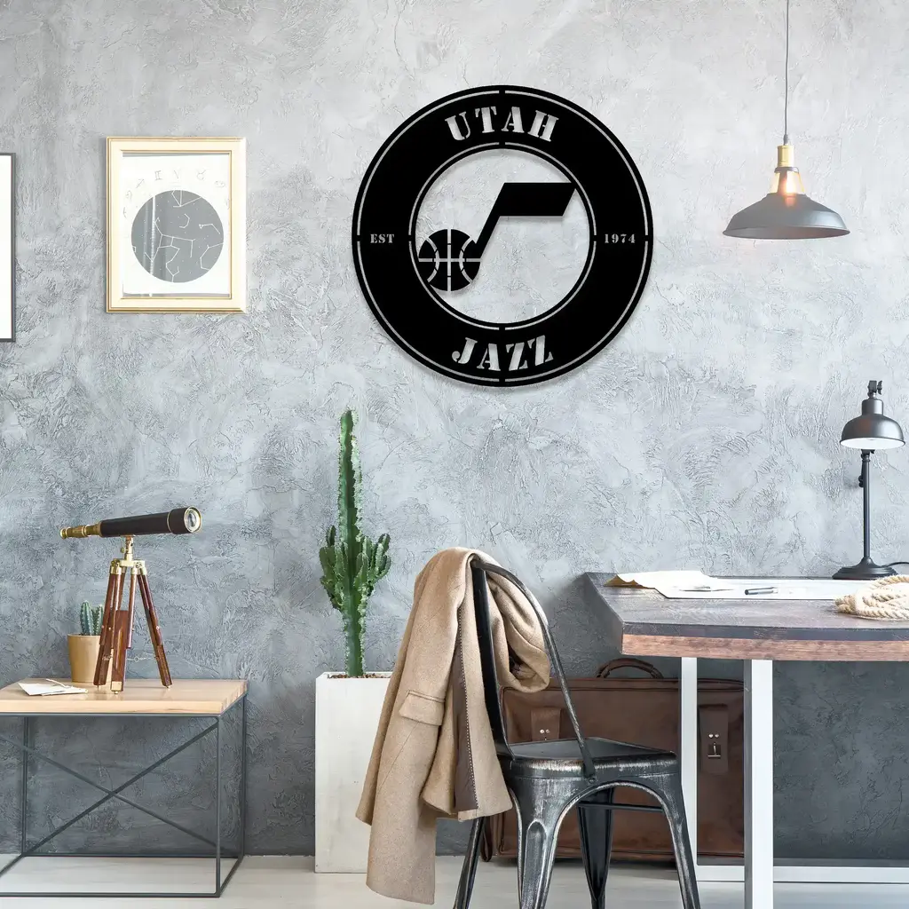 Utah Jazz Metal Sign Insignia 8