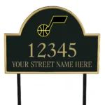 Utah Jazz Metal Sign Jazz Ball Note 1