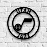 Utah Jazz Metal Sign Nba 1