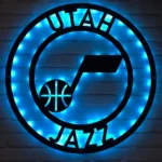 Utah Jazz Metal Sign Nba 1