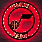 Utah Jazz Metal Sign Nba 1