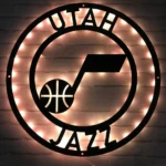 Utah Jazz Metal Sign Nba 1