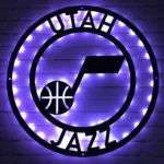 Utah Jazz Metal Sign Nba 1