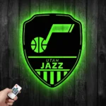 Utah Jazz Metal Sign Shield Shape 1