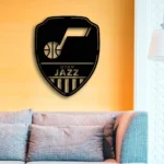 Utah Jazz Metal Sign Shield Shape 1