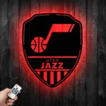 Utah Jazz Metal Sign Shield Shape 1