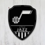 Utah Jazz Metal Sign Shield Shape 1