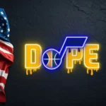 Utah Jazz Neon Sign Dripping Dope 1