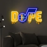 Utah Jazz Neon Sign Dripping Dope 1