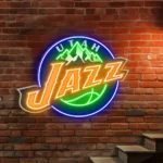 Utah Jazz Neon Sign Jazz Peak Logo 1