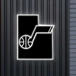 Utah Jazz Neon Sign Utah State Map 1