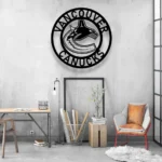 Vancouver Canucks Metal Sign Nhl 1