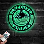 Vancouver Canucks Metal Sign Nhl 1