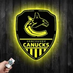Vancouver Canucks Metal Sign Shield Shape 1