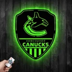 Vancouver Canucks Metal Sign Shield Shape 1