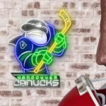 Vancouver Canucks Neon Sign Mascot Acrylic 1