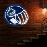 Vancouver Canucks Neon Sign Nhl Hockey Helmet Acrylic Led 1