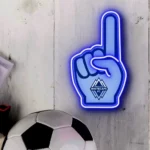 Vancouver Whitecaps Neon Sign Mls Fc Foam Finger 1
