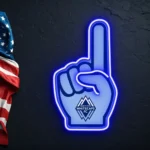 Vancouver Whitecaps Neon Sign Mls Fc Foam Finger 1