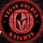Vegas Golden Knights Metal Sign Vgk Knight Logo 1