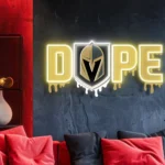 Vegas Golden Knights Neon Sign Dripping Dope 1