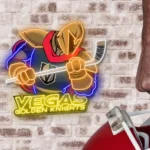 Vegas Golden Knights Neon Sign Mascot Acrylic 1