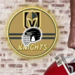 Vegas Golden Knights Neon Sign Nhl Helmet Acrylic 1
