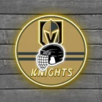Vegas Golden Knights Neon Sign Nhl Helmet Acrylic 1