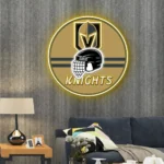Vegas Golden Knights Neon Sign Nhl Helmet Acrylic 1