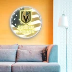Vegas Golden Knights Neon Sign Us Flag Acrylic 1