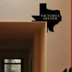 Victoria Bitter Metal Sign Vb Texas State Map 1
