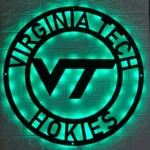 Virginia Tech Hokies Metal Sign Vt Monogram 1