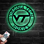 Virginia Tech Hokies Metal Sign Vt Monogram 1