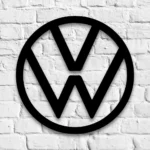Volkswagen Metal Sign Logo Car 1