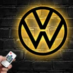 Volkswagen Metal Sign Logo Car 1