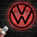 Volkswagen Metal Sign Logo Car 1
