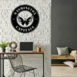 Washington Capitals Metal Sign Bird Wing Crest 1