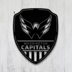 Washington Capitals Metal Sign Shield Shape 1