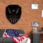 Washington Capitals Metal Sign Shield Shape 1