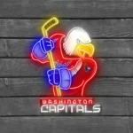 Washington Capitals Neon Sign Mascot Acrylic 1