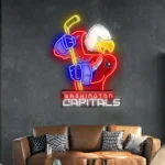 Washington Capitals Neon Sign Mascot Acrylic 1