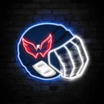 Washington Capitals Neon Sign Nhl Hockey Helmet Acrylic Led 1