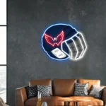 Washington Capitals Neon Sign Nhl Hockey Helmet Acrylic Led 1