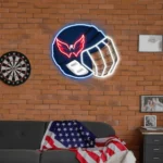 Washington Capitals Neon Sign Nhl Hockey Helmet Acrylic Led 1