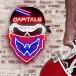 Washington Capitals Neon Sign Skull 1