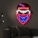 Washington Capitals Neon Sign Skull 1