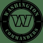 Washington Commanders Metal Sign Bold W Monogram 1