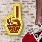 Washington Commanders Neon Sign Nfl Foam Finger 1