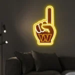 Washington Commanders Neon Sign Nfl Foam Finger 1