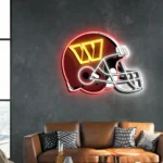 Washington Commanders Neon Sign Nfl Football Helmet Acrylic Led 1
